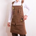 thumbnail image 4 of Limited Time Offer! Canvas Apron Barber Cafe Gardening Carpentry Restaurant Waiter Work Clothes, 4 of 4