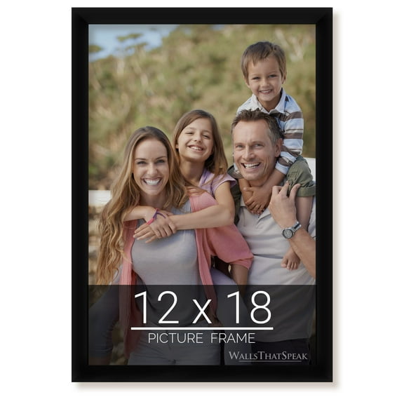 wallsthatspeak 12x18 Black Picture Frame for Puzzles Posters Photos or Artwork