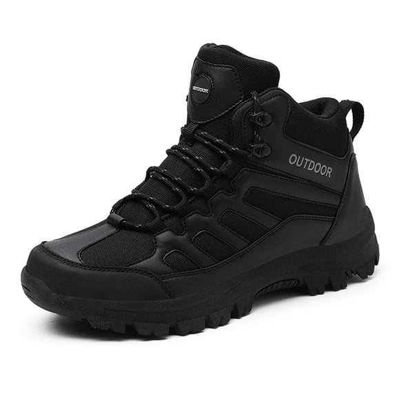 LASUDRAA Mens Ankle-High Hiking Boots Breathable High-Top Outdoor Shoes for Trekking Trails, Camping & Travel