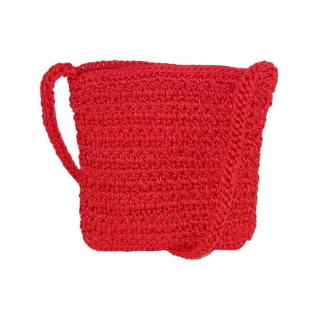 Crochet Hobo Handbag - Women's Crochet Crossbody Handbag