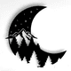 thumbnail image 1 of Cuadro Decorativo de Metal con Diseño luna media Extra grande, 1 of 4
