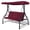 Dark Red, variant on 3-Seat Outdoor Porch Swing with Adjustable Tilt Canopy, Patio Swing Hammock with Cushions, Steel Frame, Flat Bed Conversion, 530 lbs Capacity for Garden, Backyard, Poolside and Yard Beige