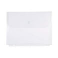 thumbnail image 3 of Filexec Poly Envelope- 3-Hole Punched To Fit In 3-Ring Binder- Clear- Pack 12, 3 of 3