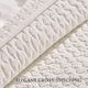 thumbnail image 4 of Juego de edredón EVERGRACE Luxury Velvet King Size, 3 piezas, color blanco crema, 4 of 9
