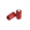 thumbnail image 5 of Motoforti Rhinestone Tire Valve Stem Caps Car Accessories Aluminum Alloy Red 4pcs, 5 of 6
