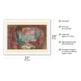 thumbnail image 2 of Movement around a Child - From an Original Cubism Abstract Painting by Paul Klee c.1928 - Japanese Unryu Rice Paper Art Print 24 x 32 in, 2 of 4