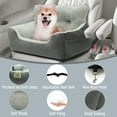 thumbnail image 3 of Dog Car Seat for Small Dogs, Portable Dog Booster Seat for Car with Clip-On Safety Leash, Soft Dog Seat for Car, Pet Car Seat for Small Pets Up to 25lbs, 3 of 6