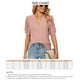 thumbnail image 5 of Camiseta con ojales para mujer,Blusa con ojales de manga corta abombada de verano para mujer Camisa con ojales de manga corta Meticulosamente diseñada, 5 of 5