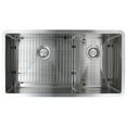 thumbnail image 4 of Transolid Diamond 36'' x 19'' Double Basin Undermount Kitchen Sink, 4 of 15
