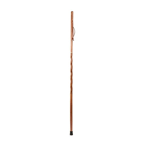 Brazos Trekking Pole Hiking Stick for Men and Women Handcrafted of Lightweight Wood and made in the USA Hickory 58 Inches 