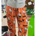 thumbnail image 1 of Sanrioed-pantalones de pijama de franela para niña, ropa bonita y cálida, holgada, cómoda y suave, con dibujos animados de Hellokittys, Kawaii, 1 of 5