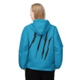 thumbnail image 4 of Effete Feline Claw Marks Scratch Windbreaker Jacket (AOP), 4 of 10