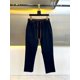 thumbnail image 2 of Pantalones casuales de pierna recta con cintura tejida en jacquard de color sólido nuevos para hombres, 2 of 5