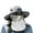 Light Gray, variant on Sun Hat with Cooling Fan and Mask, Sun Hat with Solar Power Fan, Facial All-round UV Protection and Cooling Hat, Must-have for Outdoor Activities in Summer