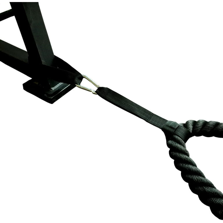 Garage Fit Battle Ropes For Exercise Training-1.5"/2"x30' 40' 50' Lengths- Heavy Duty Poly Dacron-Waterproof Grip Ends-Wear Resistant Thick Battle Rope-Undulation Rope For At Home Workout Equipment