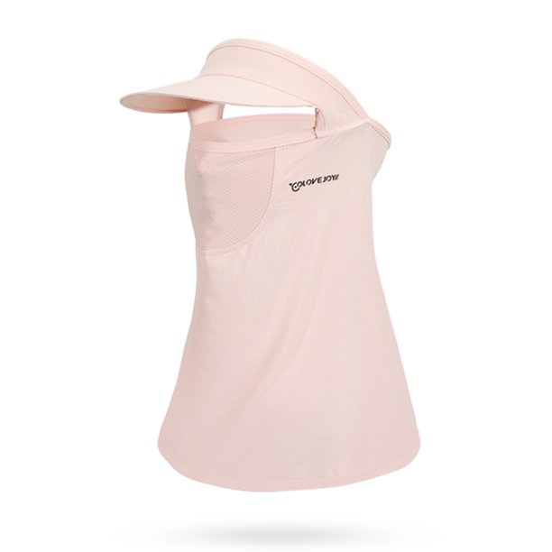 Ciclismo Sombrero para el sol de golf al aire libre UPF50+ Visera de seda helada Mascarilla Cuello polaina (rosa) Ehuebsd Para estrenar