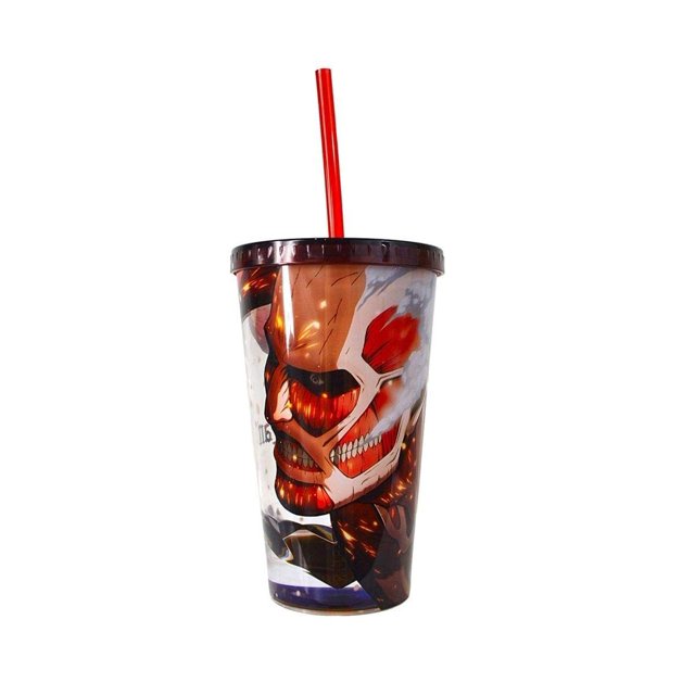 Vaso de viaje JUST FUNKY Colossus Attack On Titan 530 ml