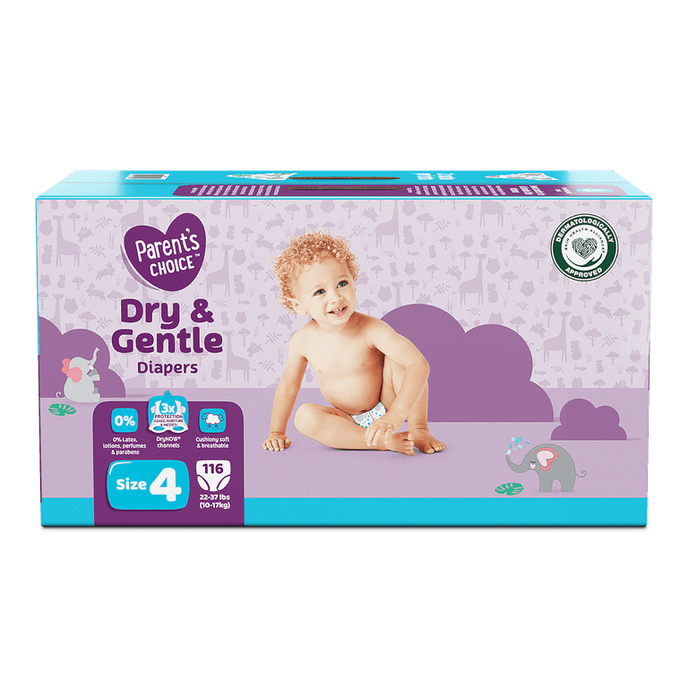 Parent's Choice Dry & Gentle Diapers (Choose Your Size & Count