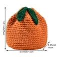 thumbnail image 3 of Vjnyvs Handwoven Crochet Crossbody Bag Versatile Orange Shoulder Bag Mini Knitting Handbag Kawaii Fruit Tote Bag, 3 of 7