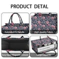 thumbnail image 4 of Large Capacity Tote Bag,Pioneer Flower Floral Print Pattern Handbag Fashion Luxury Tote Bag,15.7"x13"x 5.1" Inches,Laptop Compatible, 4 of 6