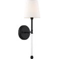thumbnail image 6 of Nuvo Lighting Olmsted 1-Light Wall Sconce Aged Bronze Finish with White Linen Shade - Aged Bronze / White Fabric, 6 of 13