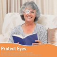 thumbnail image 3 of Parche ocular transparente poroso, protector ocular de plástico de 9 orificios con correa ajustable, máscara ocular transpirable para recuperación posoperatoria para niños,, 3 of 4
