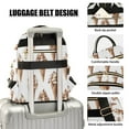 thumbnail image 3 of FORMRS Mini Backpack Purse for Women Travel Daypack Casual Shoulder Bag, Brown Ice Cream Pattern, 3 of 7
