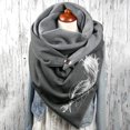 thumbnail image 2 of uvwlwu Scarf for Women, Stylish Women Bohemian Print Shawl Wrap for Elegant Winter Fashion Accessory with Warm Soft Cozy Feel(Grey,One Size), 2 of 4