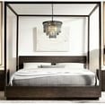 thumbnail image 3 of ALOADECOR 6-Light Matt Black Ceiling lights with Crystals Farmhouse Chandelier, 3 of 7