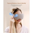 thumbnail image 4 of ibreo Lightweight Eye Care & Beauty Massager with Heat and Cooling, Vibration, Rechargeable Fast Heated Eye Mask with Bluetooth Music, Brown, 4 of 12