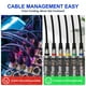 thumbnail image 3 of Cables XLR Heams Professional, paquete de 6 unidades, 1,8 m, macho a hembra, 3 of 6