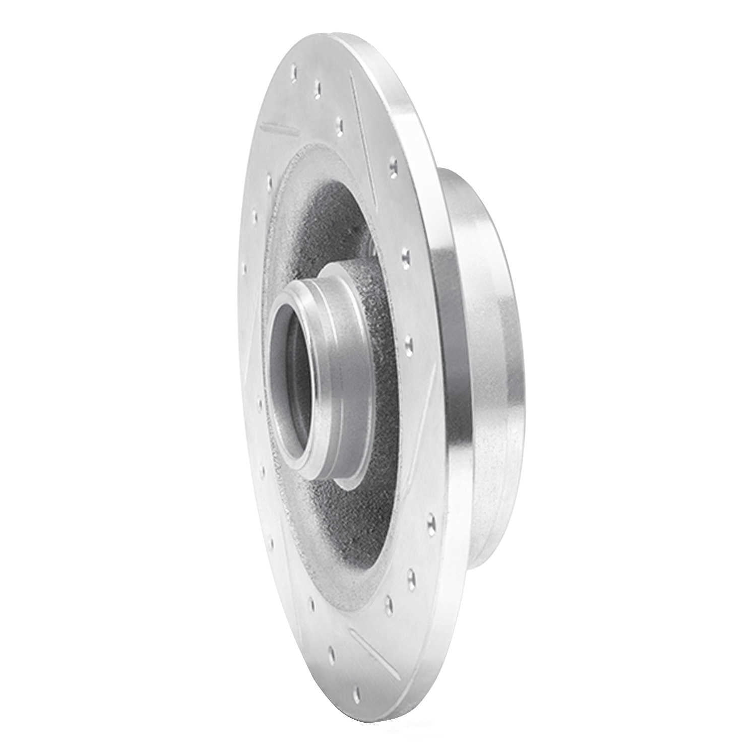 Dynamic Friction Company 631-80017L DFC Brake Rotor - Drilled And Slotted - Silver