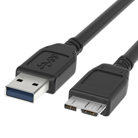 Usb Phone Modem - Fosmon Super Speed USB 3.0 A (Male) to Micro B (Male) Data and Charging Cable for Hard Drive Enclosures, Printers, Modems, Cameras, and Select Cell Phones & Tablets - Black (3 Ft)