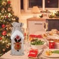 thumbnail image 4 of Biplut Red Wine Bag Decorative Reindeer Snowflake Christmas Style Fine Workmanship Table Decorations Ornamental Christmas Champagne Holder Cover for Home (Elk), 4 of 13