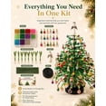 thumbnail image 3 of DIY Beaded Christmas Tree Kit, 3D Bead Pearl Art Craft Set with Colorful Beads and Sparkling Decor, Tabletop Holiday Decoration (Christian faith), 3 of 7