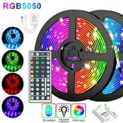 black Friday Sale Led Lights 5 Meters Long Led Strip Lights for Bedroom Color Changing with Power Supply and Remote