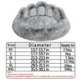 thumbnail image 3 of Pet Round Bed Of Paw Shape, Donut Dog Bed For Dogs & Cats, Comfortable And Soft Pet Cushion Mat, 3 of 11