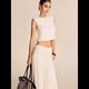 thumbnail image 4 of Vestido Maxi Plisado Fluido para Mujer, Vestido Maxi de Cintura Alta, Vestido Maxi de Fantasía M, 4 of 10