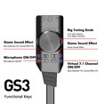 thumbnail image 4 of HLONK GS3 External USB 2.0 Virtual 7.1 Channel Sound Card Adapter, 4 of 7
