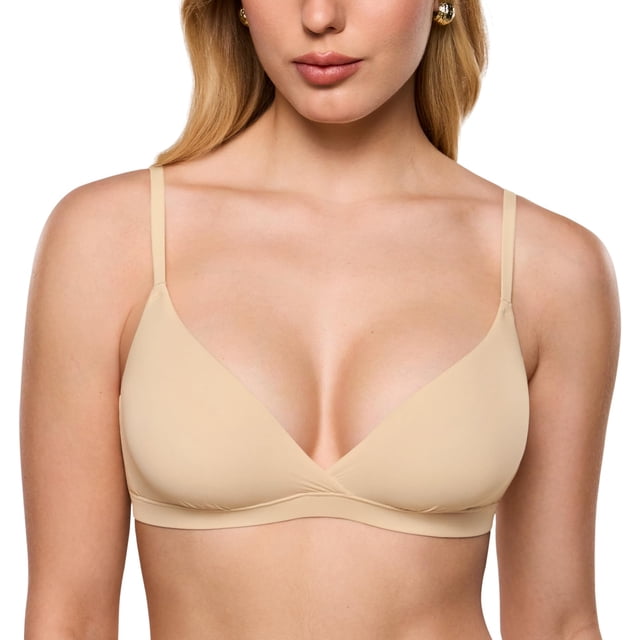 Bralette INLYRIC Inbarely Triángulo Sin Aros Ligero Avena M