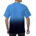 thumbnail image 5 of VBTAPA Men's Big and Tall T-shirts Gradient Print Graphic Tees Short Sleeve Casual Stylish Tops Navy XXXXXL, 5 of 8