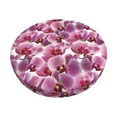 thumbnail image 2 of Lsque Orchids Flowers Round Bar chair cushion covers Velvet Fabric Premium Comfort Protects from Scratches and Stains for 14-17 Inch Chair- 13 inch, 2 of 7