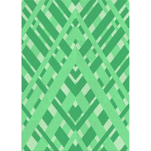 Ahgly Company Machine Washable Indoor Rectangle Transitional Lime Mint Green Area Rugs, 5' x 8'