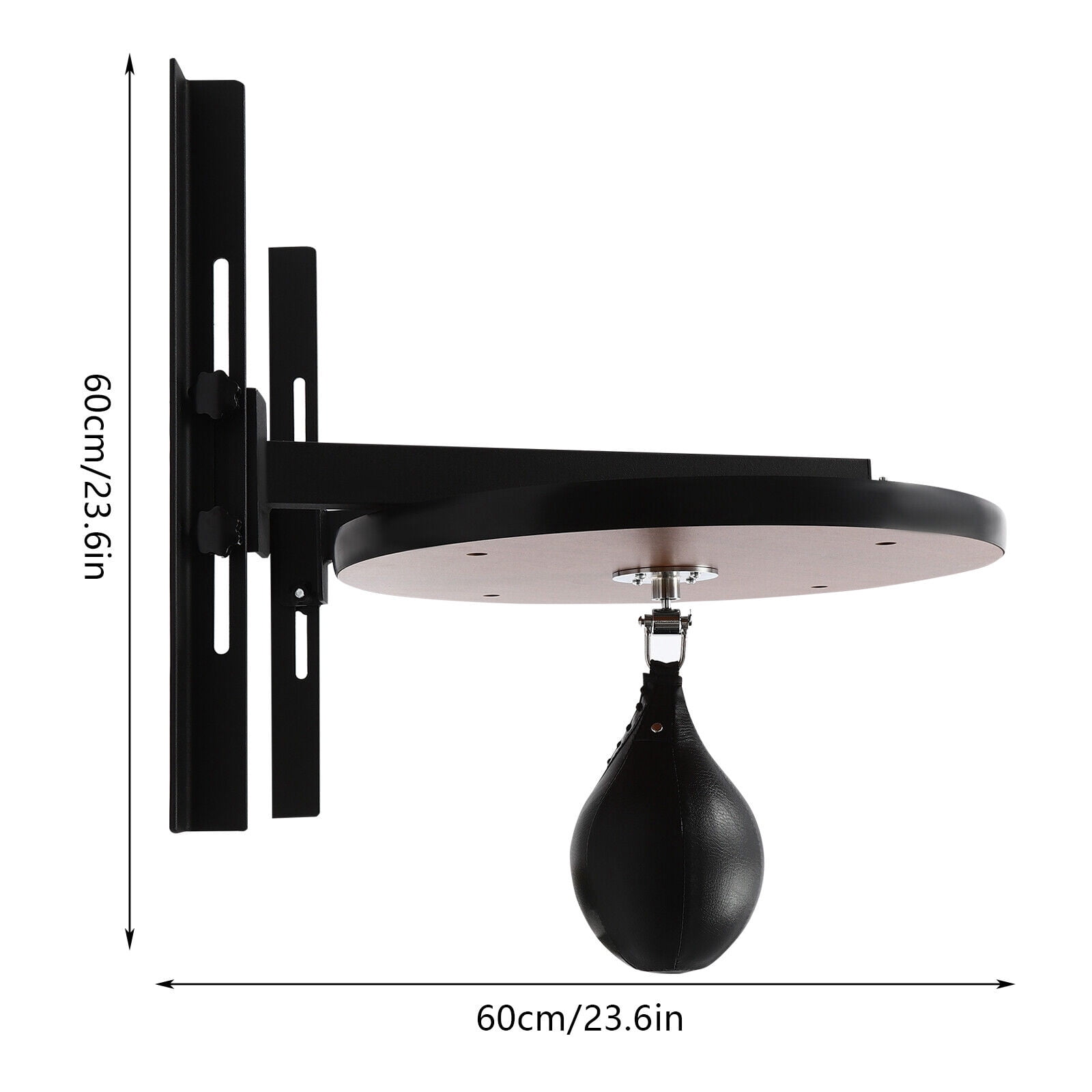 Speed Bag Platform Kit, Heavy Duty Boxing Training Equipment, Wall Mount Adjustable Speed Bag Set for Reflex & Coordination