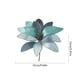 thumbnail image 3 of Flores Navideñas de Tela con Ribetes Dorados. Arreglos Florales Navideños. Decoraciones con Flores Artificiales., 3 of 6