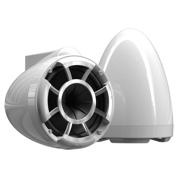 Wet Sounds REV 8 W-X V2 - White REV8 - Revolution Series 8" Tower Speakers, Pair with X-Mounts (pair)