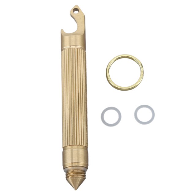 Herramienta multifuncional para abrir botellas con cuchillo plegable cuchillo de bolsillo portátil de acero inoxidable cuchillo de llavero de latón Mini