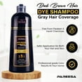 thumbnail image 6 of PAREESA Dark Brown Hair Dye Shampoo 3 in 1 for Gray Hair - Hair Color Shampoo for Women & Men 500ML, 6 of 8