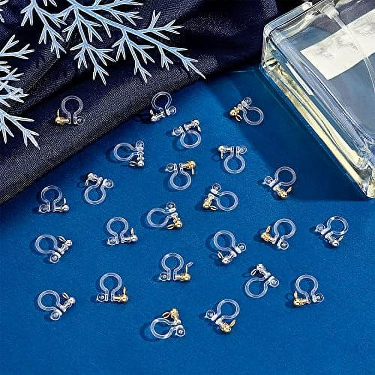 20pcs Invisible Clip on Earring Converter, Resin Earring Clip With Pearl,  Non Pierced Dangle Earrings Clip Findings, Spring Clip Earring -  Israel