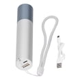 thumbnail image 1 of Linterna de iluminación portátil, linterna LED Linterna de metal recargable por USB Linterna recargable Elegante y moderna, 1 of 14